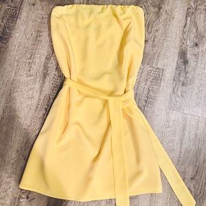 Anthro Strapless Dress w/ Tie